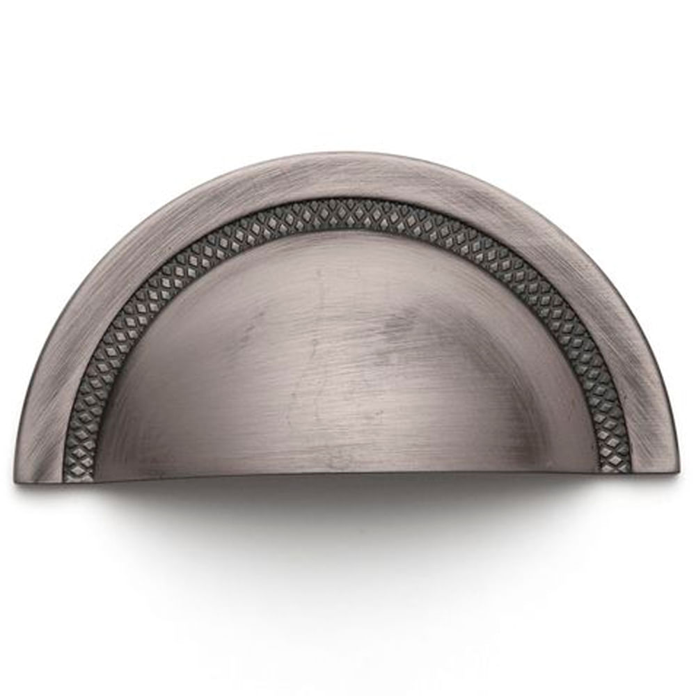 Puxador Concha Shell 64mm Niquel Velho Zen